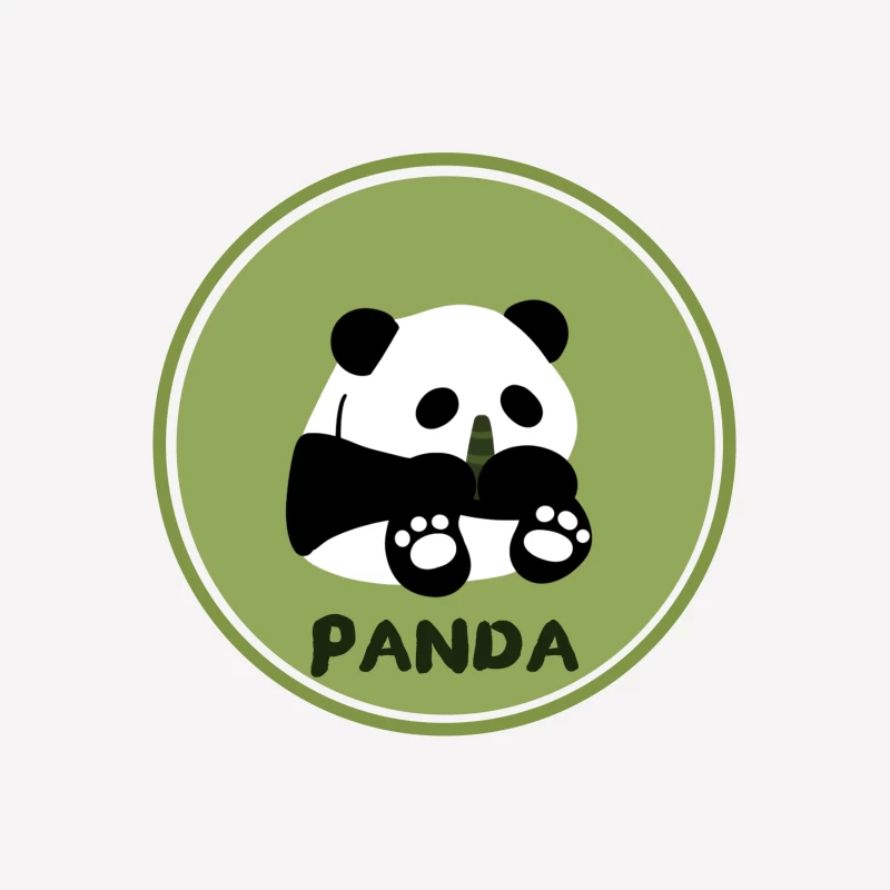 Niedlicher Panda-Design Herren T-Shirt