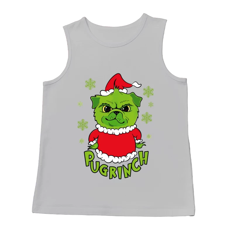 Pugrinch: Grumpy Holiday Cheer Male Tank Top