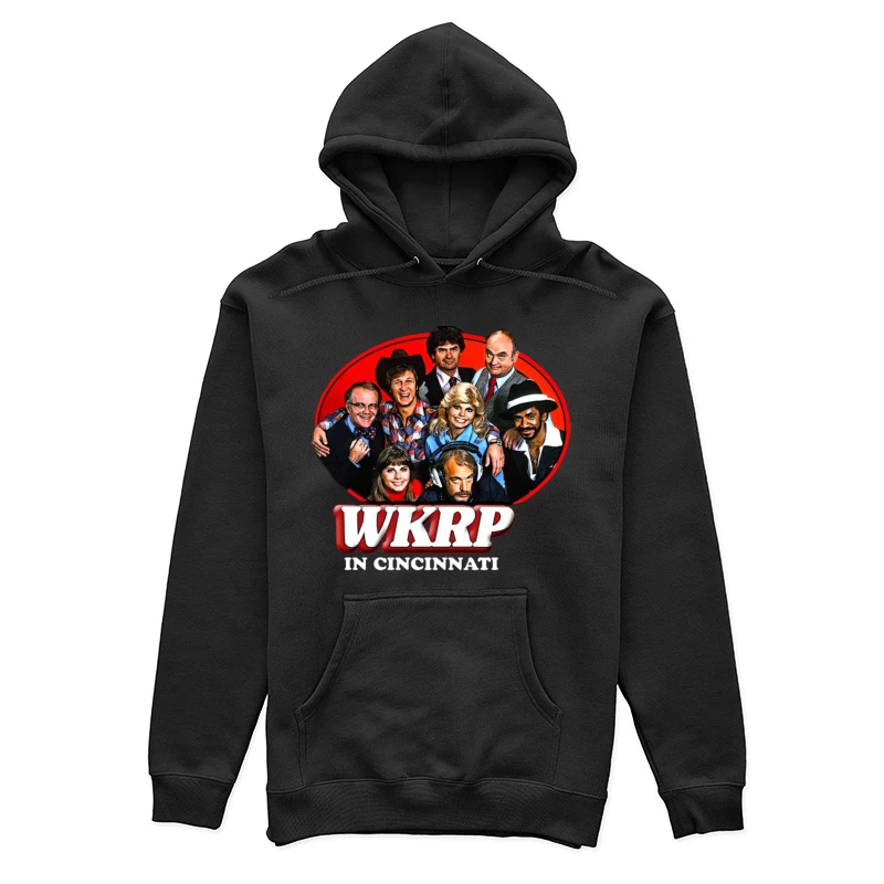 WKRP in Cincinnati skyline logo 2 Female Pullover Hoodie