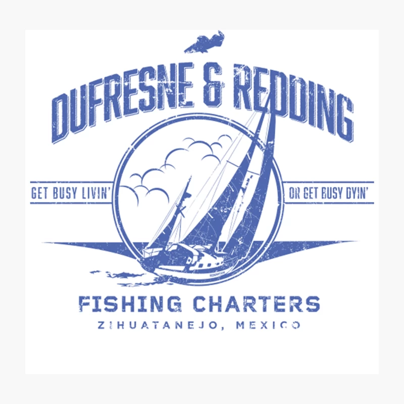 Dufresne & Redding Fishing Charters Throw Pillow
