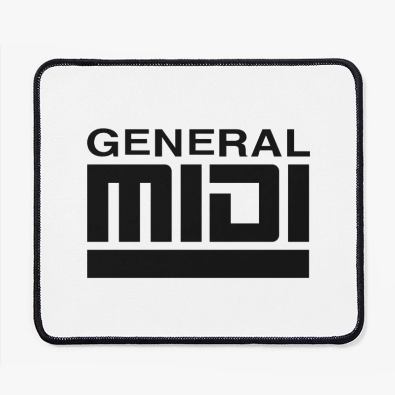 General MIDI Digital Audio Technology Logo Mouse Pad