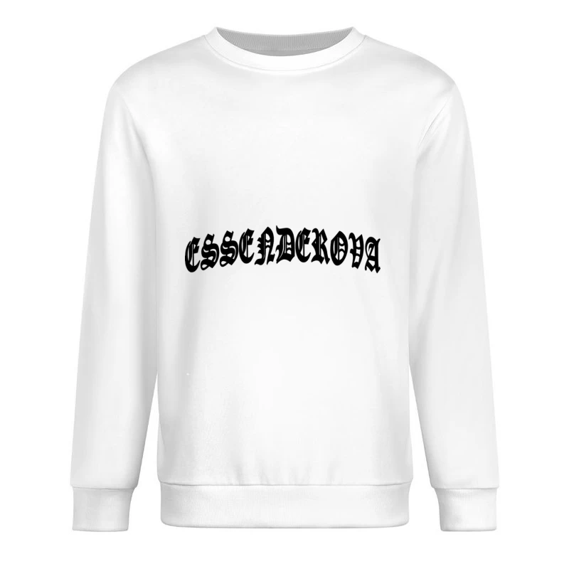 Gothische Schriftzug Herren Pullover Sweatshirt