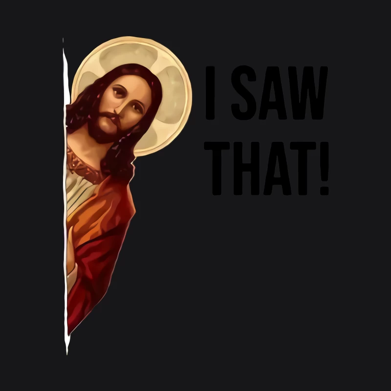 Jesus sieht alles Herren Pullover Hoodie
