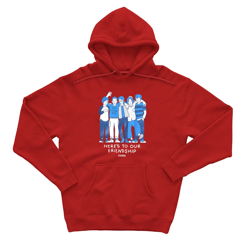 Freunde feiern Zusammenhalt Herren Pullover Hoodie