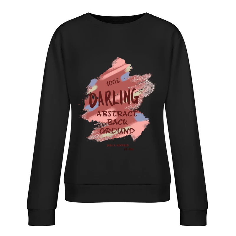 Abstrakter Hintergrund mit Farbpinsel Damen Pullover Sweatshirt