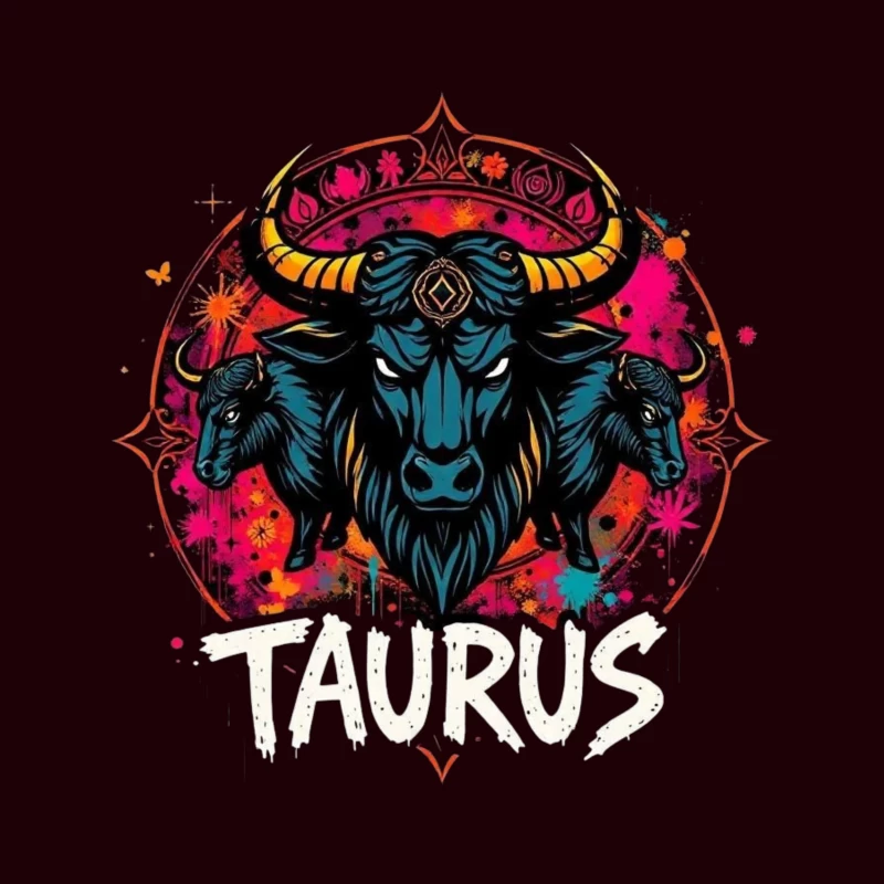 Taurus Astrology Art Throw Pillow