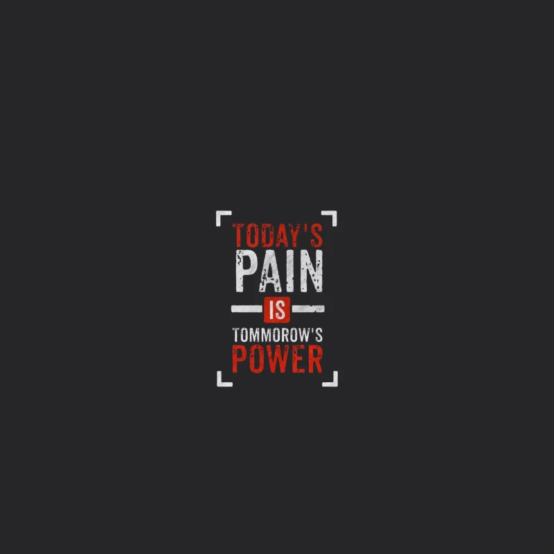 Inspirational Quote on Pain and Power Travel Mug
