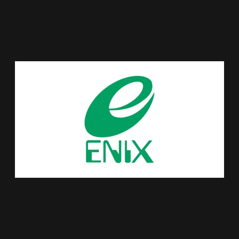 Green Stylized Enix Gaming Company Logo Desk Mat