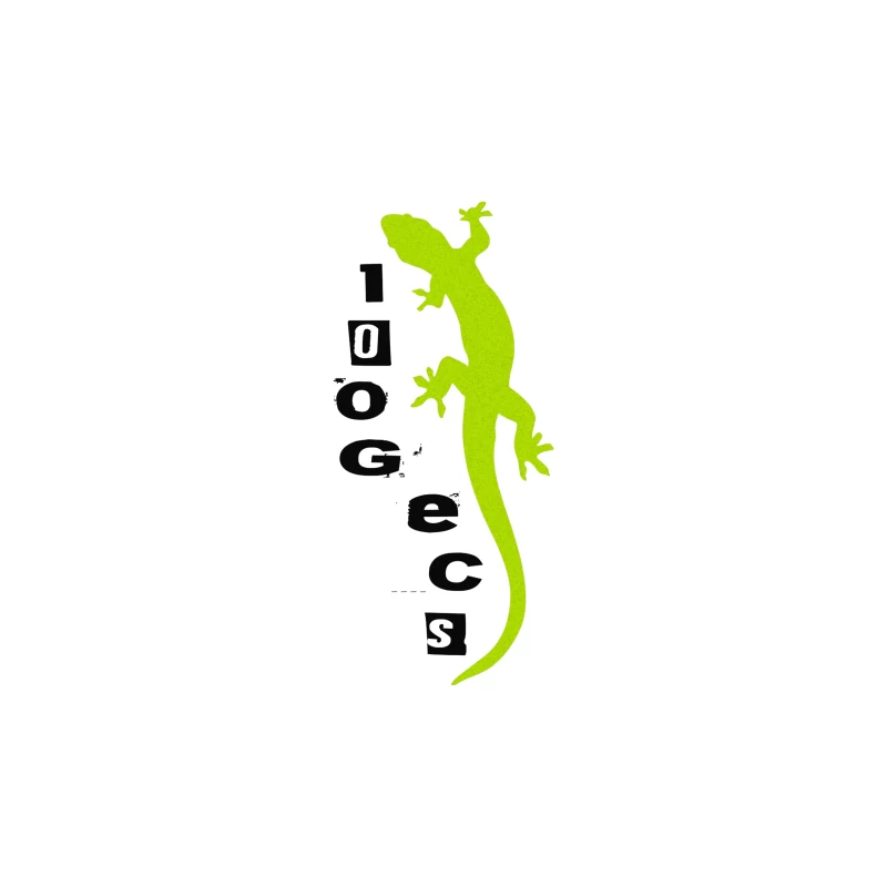 Gecko Logo Design Throw Pillow
