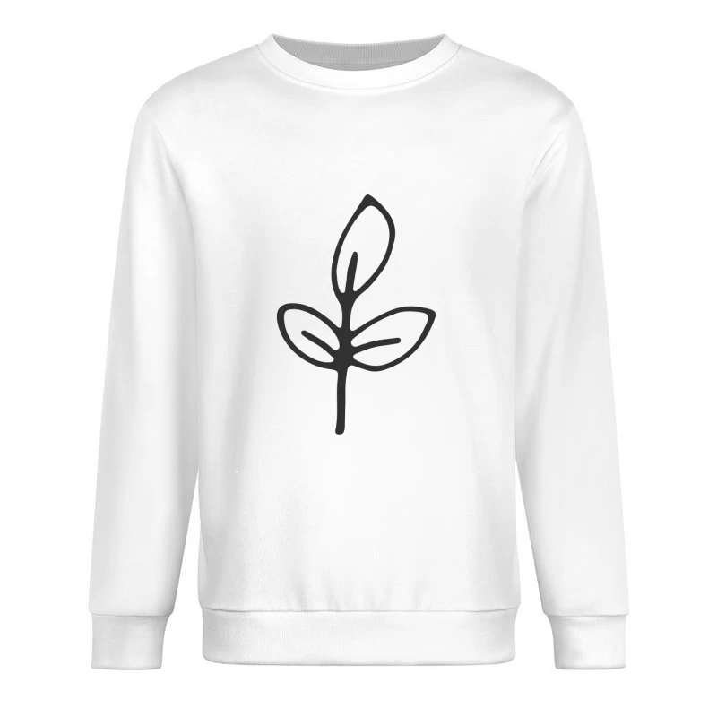 Illustration de plante minimaliste Homme Sweat-shirt à enfiler