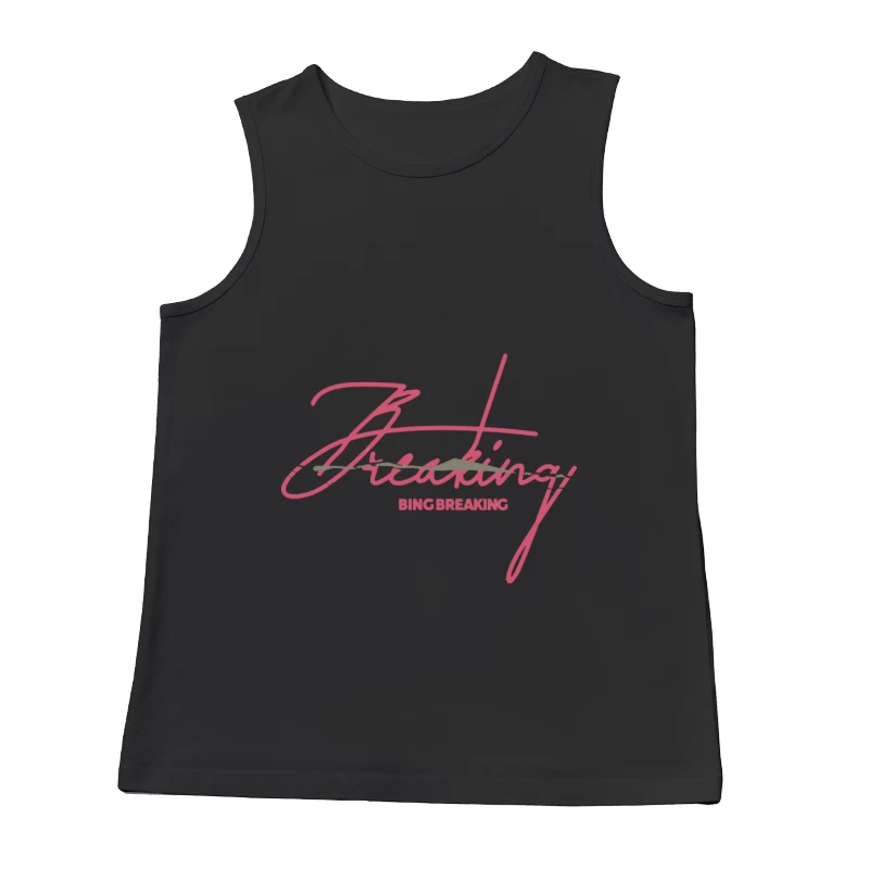 Stilvolles Grafikdesign mit durchgestrichenem Wort Herren Tanktops