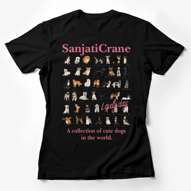 Sammlung süßer Hunde weltweit Damen T-Shirt
