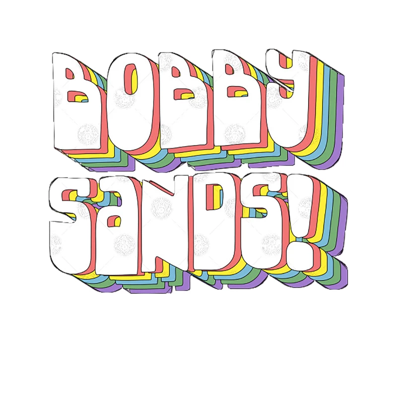 Bobby Sands  Retro Typography Design Tapestry