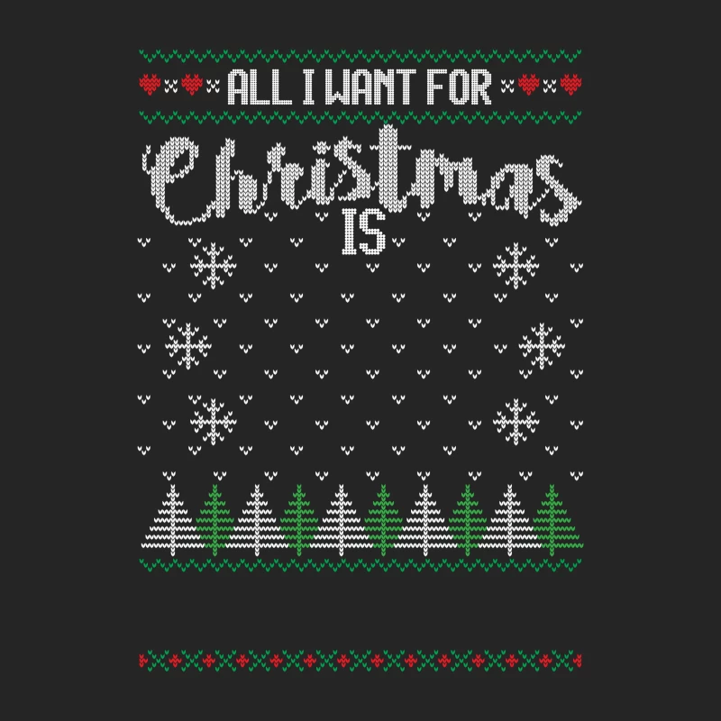 Design de Noël avec sapins et flocons Femme Sweat-shirt à enfiler