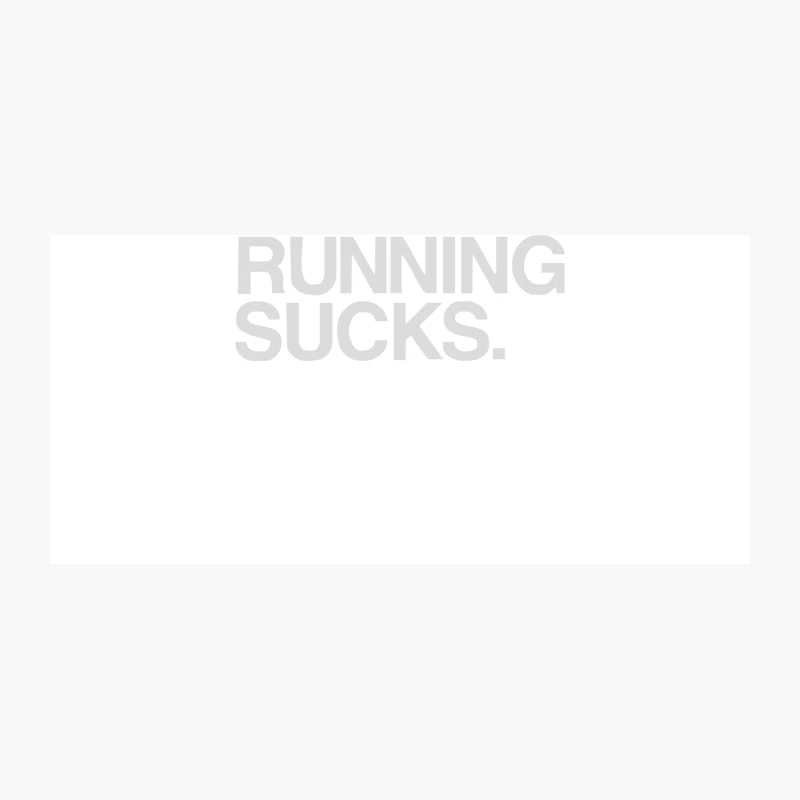 Running Sucks - humor exercise running gym marathon runner workout tee Coffee Mug