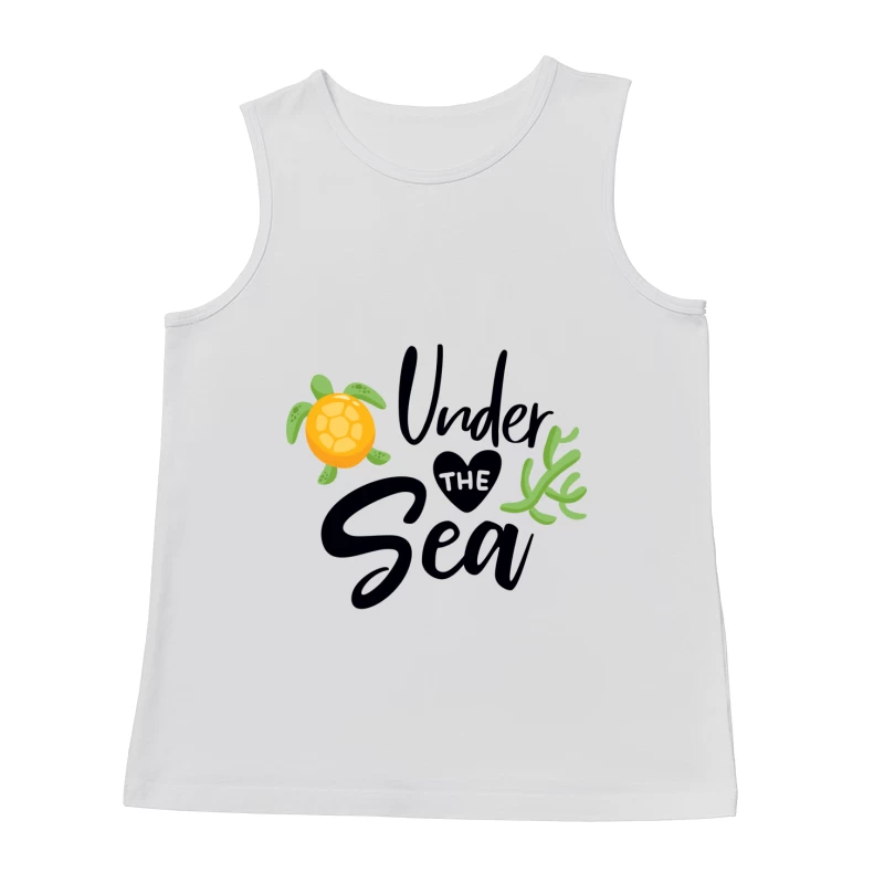 Design marin avec tortue Homme Débardeur