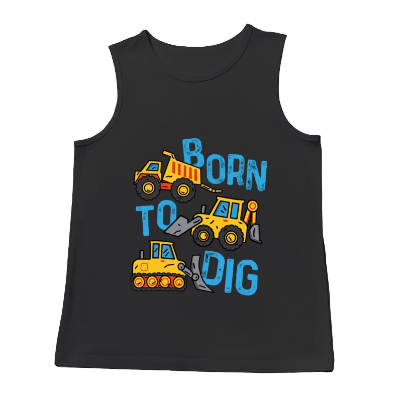 Baumaschinen Design für Kinder Herren Tanktops