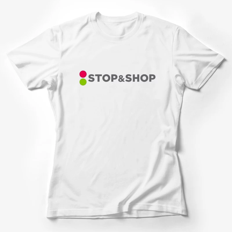 Stop & Shop Retail Brand Logo with Traffic Light Design Female T-Shirt