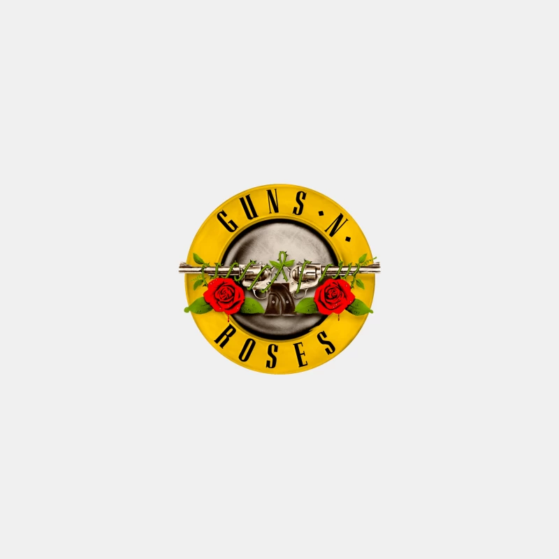 Guns N' Roses Classic Rock Band Logo with Pistols and Roses Male Tank Top