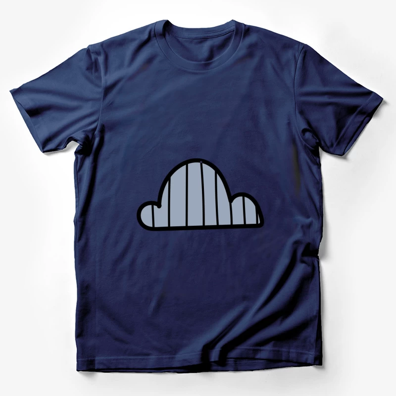 Nuage abstrait rayé Homme T-Shirt