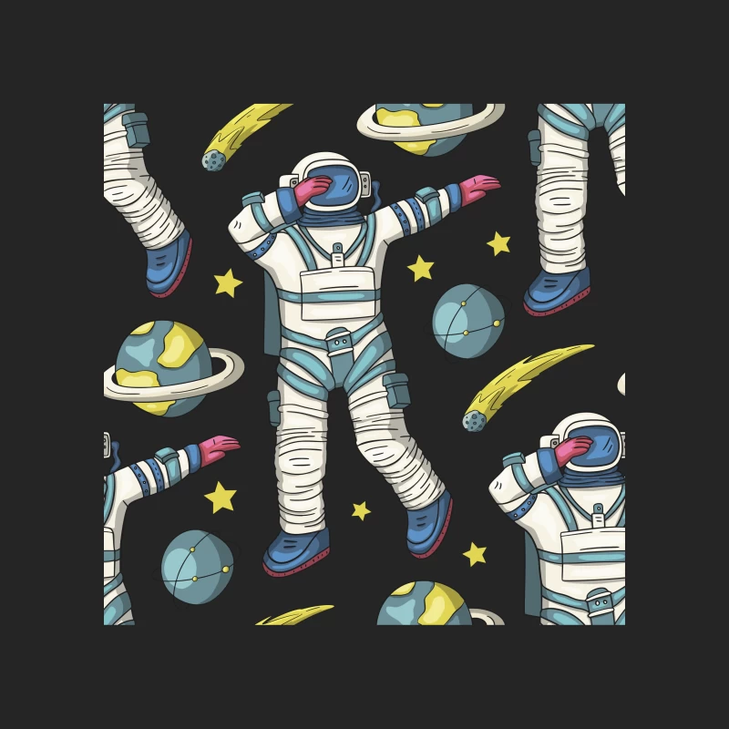 Weltraum-Abenteuer mit Astronauten Herren Pullover Sweatshirt