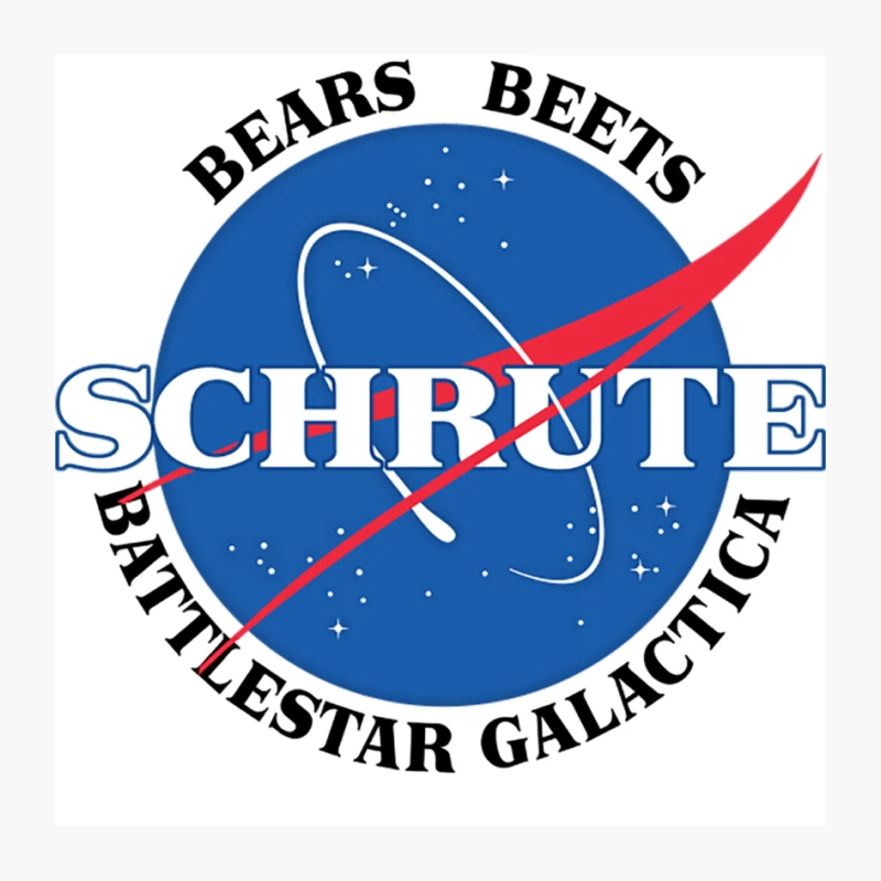 Dwight Schrute  Nasa Parody Design Pin