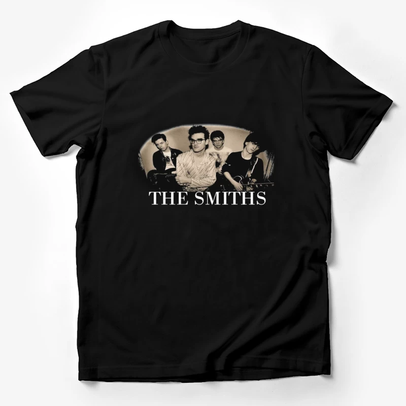 The Smiths - Iconic 1980s Alternative Rock Band Portrait Male T-Shirt