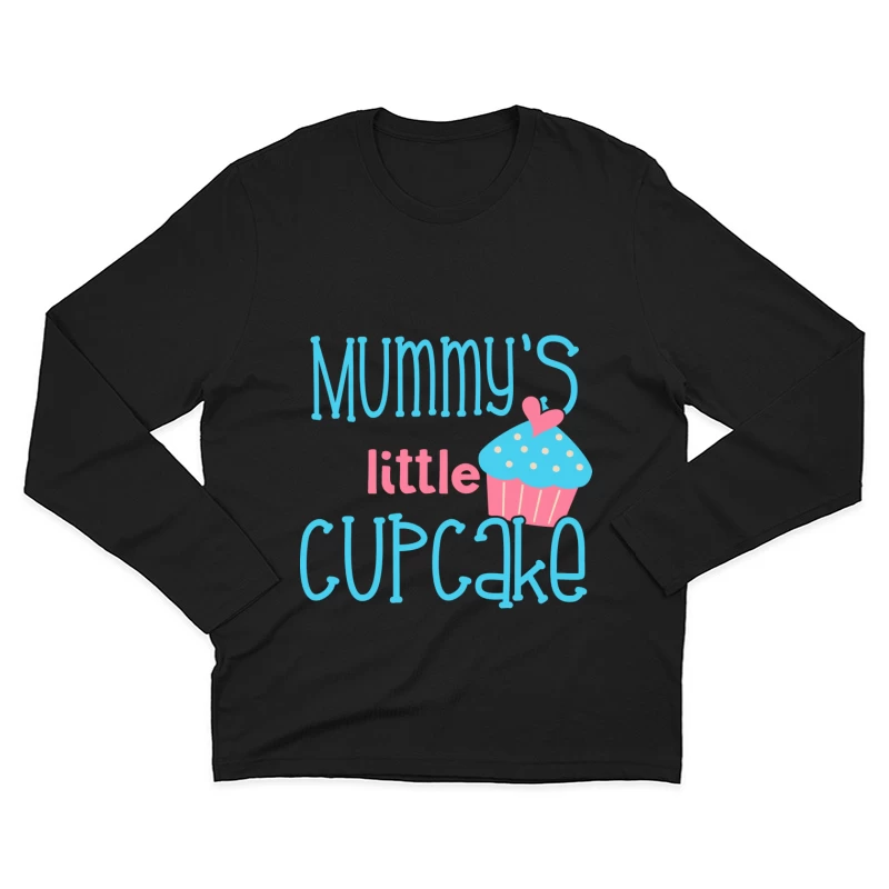 Maman et son petit cupcake Homme Manches Longues T-Shirt