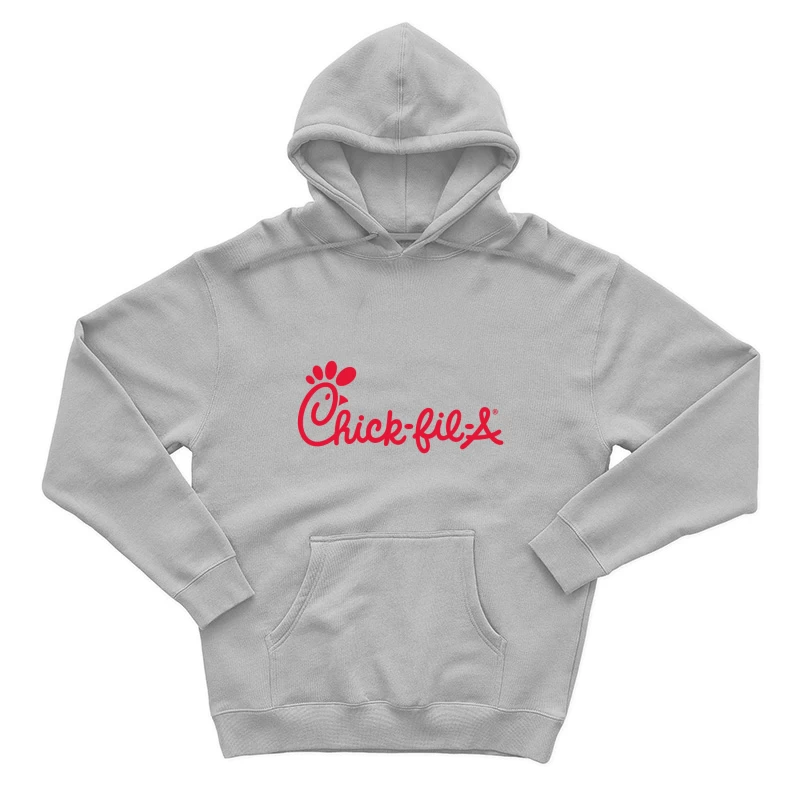 Chick-fil-A Restaurant Chain Logo in Red Male Pullover Hoodie