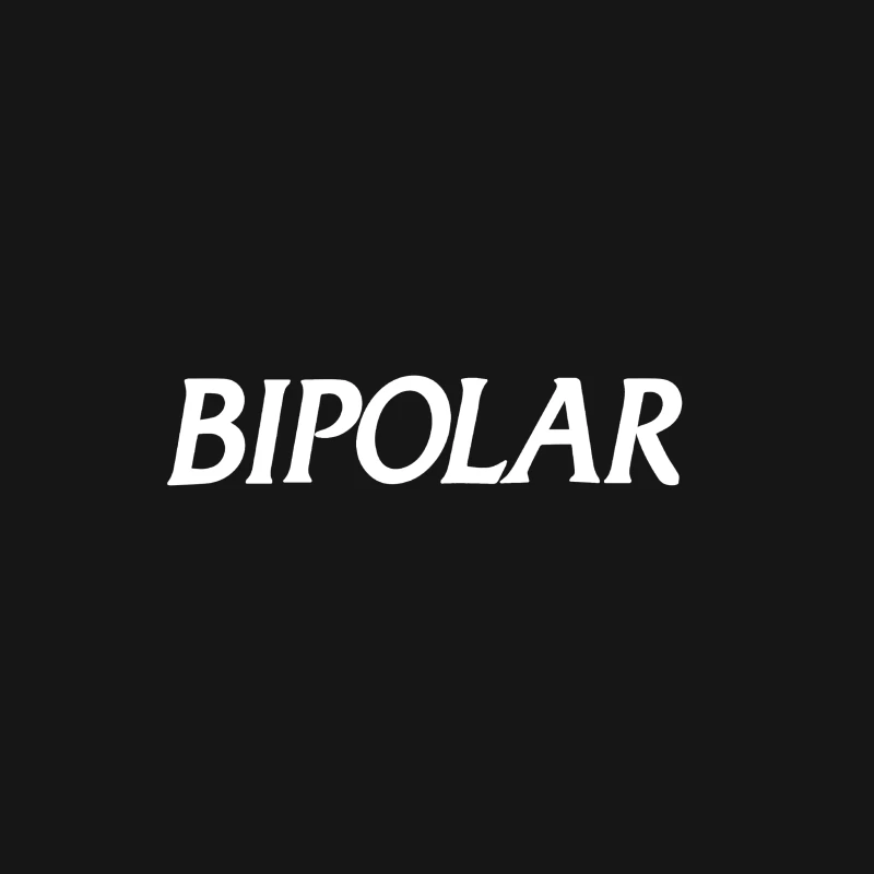 Bipolar Schriftzug Design Damen T-Shirt