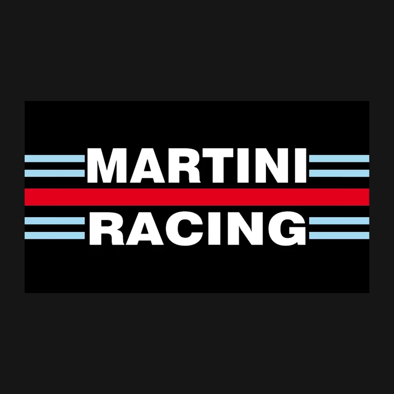 Iconic Martini Racing Logo: Italian Motorsport Legacy Desk Mat