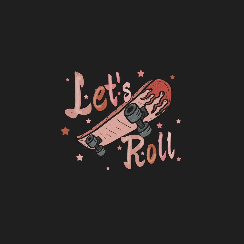 Let's Roll Skateboard Design Herren Tanktops