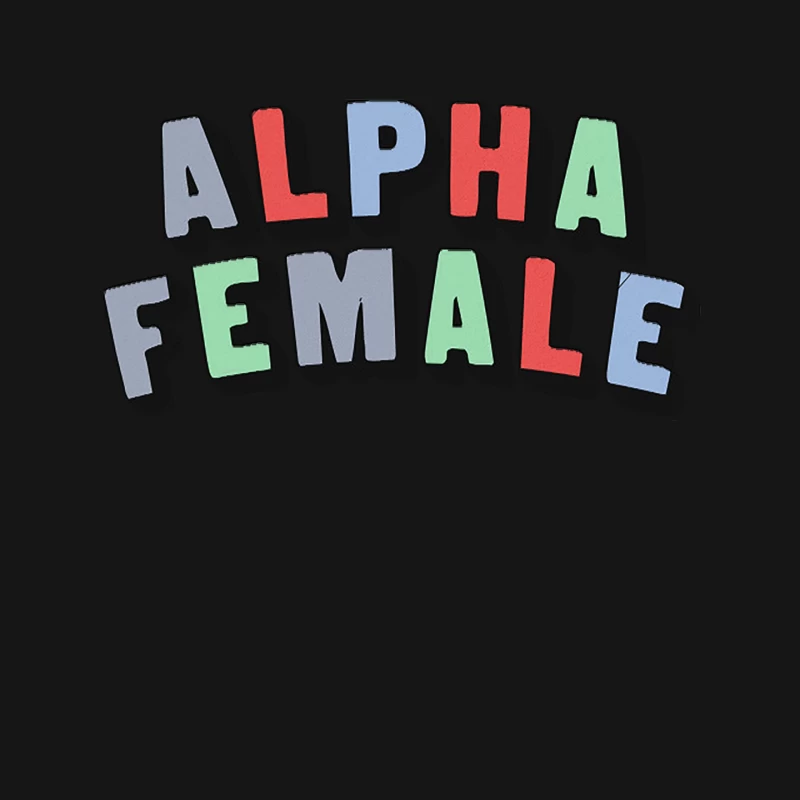 Alpha Female   Typography Design Mouse Pad