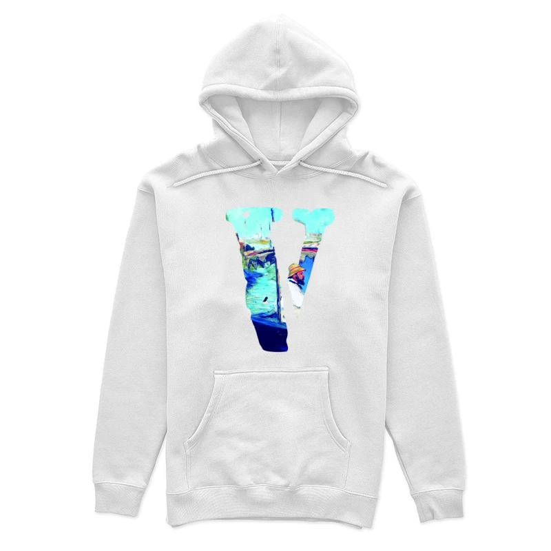 Gemälde inspiriertes Design mit Künstler-Initialen Damen Pullover Hoodie
