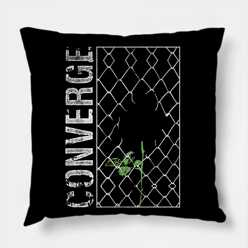 Converge Rose Killer I Throw Pillow