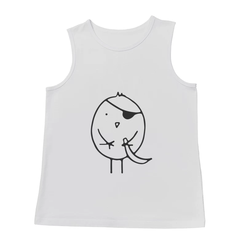 Oiseau Pirate Dessin Amusant Homme Débardeur