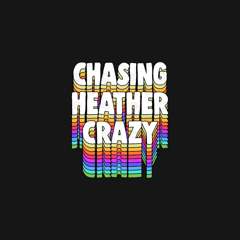 Chasing Heather Crazy  GBV Typography Design Desk Mat