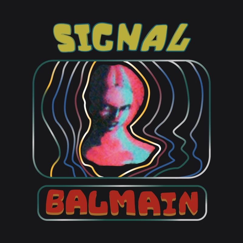 Retro Signal Kunstwerk Damen Pullover Hoodie