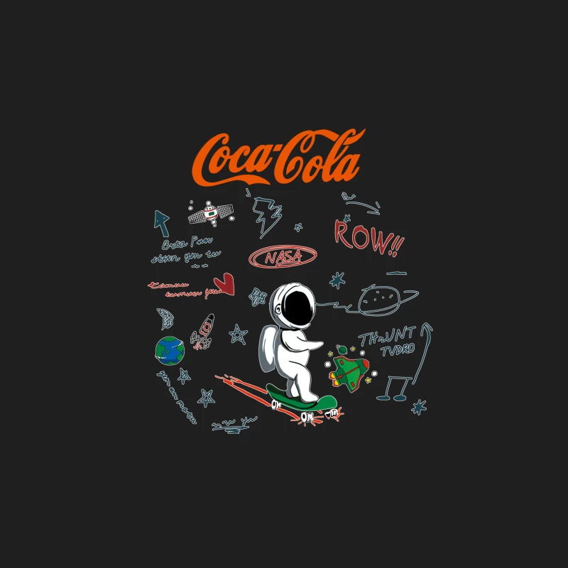 Astro-Skateboarding mit Coca-Cola und NASA Herren Tanktops