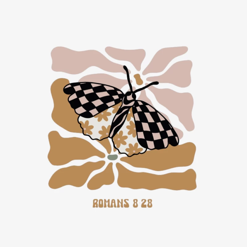 Motif de papillon avec fleurs Femme Sweat-shirt à enfiler