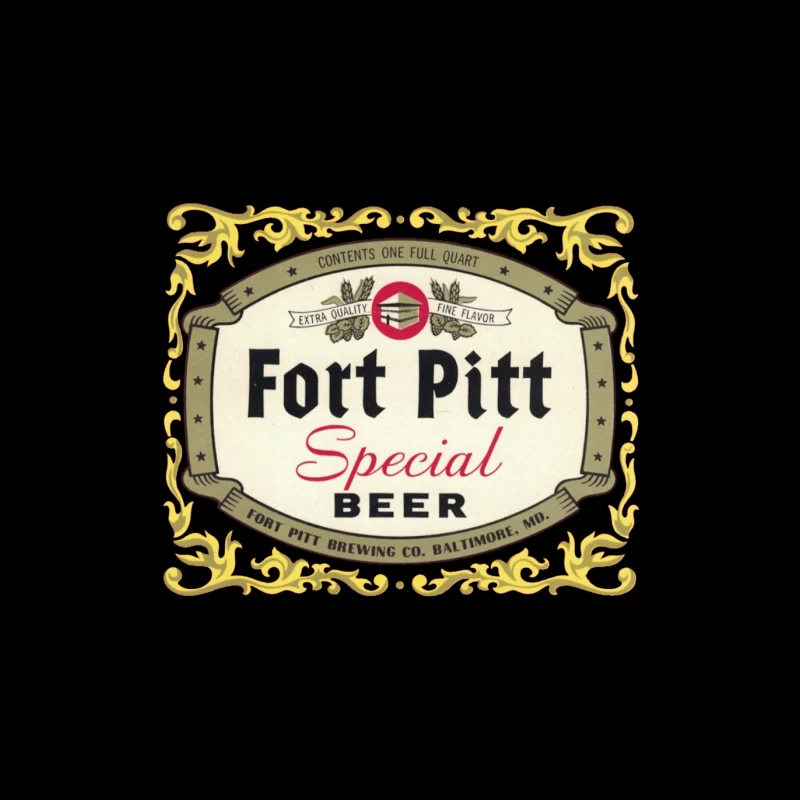 Fort Pitt Beer 3 Throw Pillow