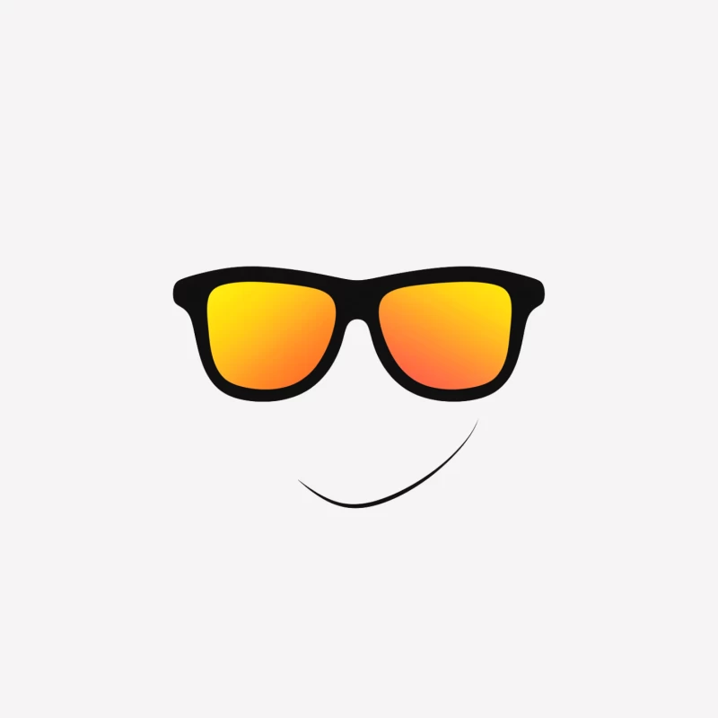 Cool Sunglasses Emoji with Smile Female T-Shirt