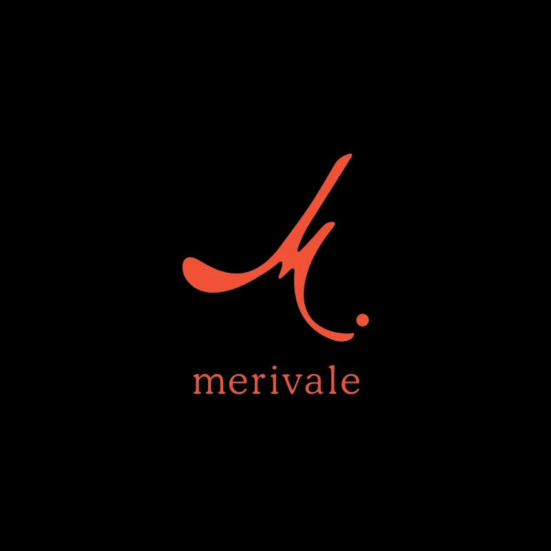 Merivale Hospitality Group Minimalist Red Logo Design Travel Mug