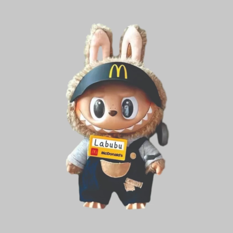 Labubu McDonalds Spielzeugfigur Herren Langarm T-Shirt
