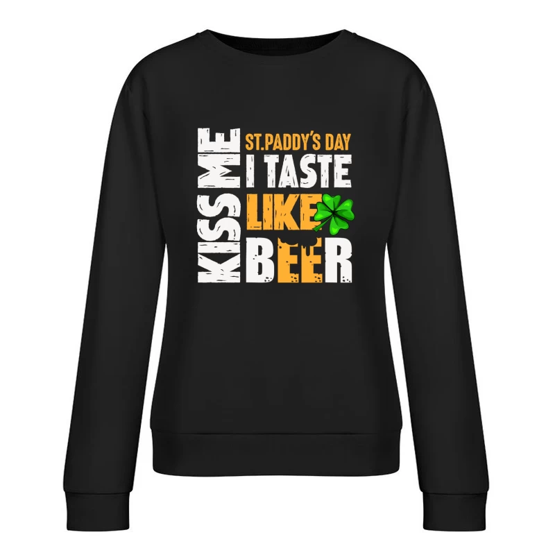 T-shirt Saint Patrick amusant avec trèfle Femme Sweat-shirt à enfiler