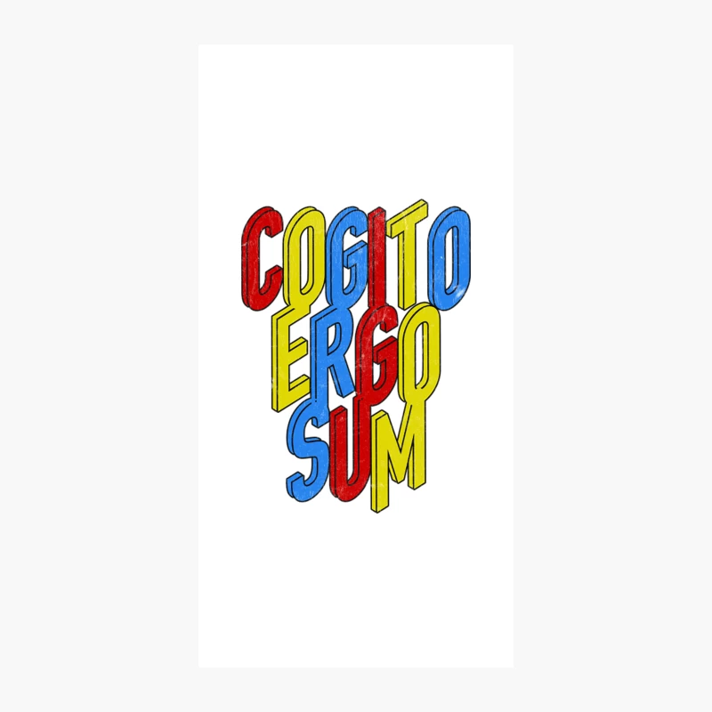 Cogito Ergo Sum - I think, therefore I am iPhone Case