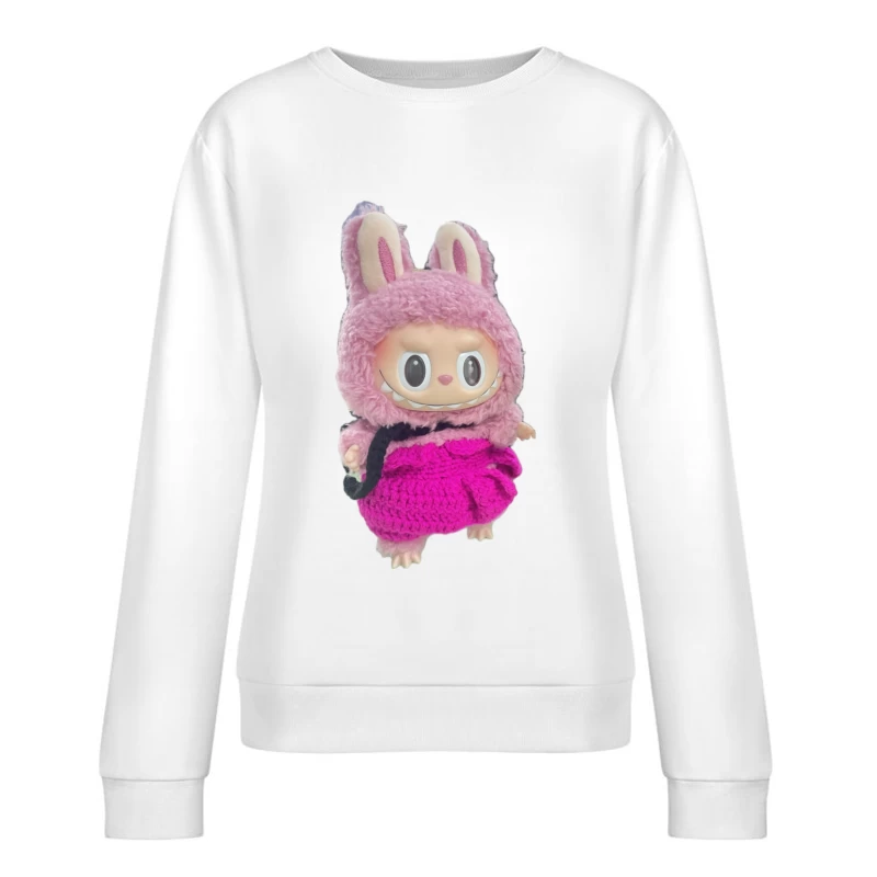 Puppe mit Hasen-Kostüm Damen Pullover Sweatshirt