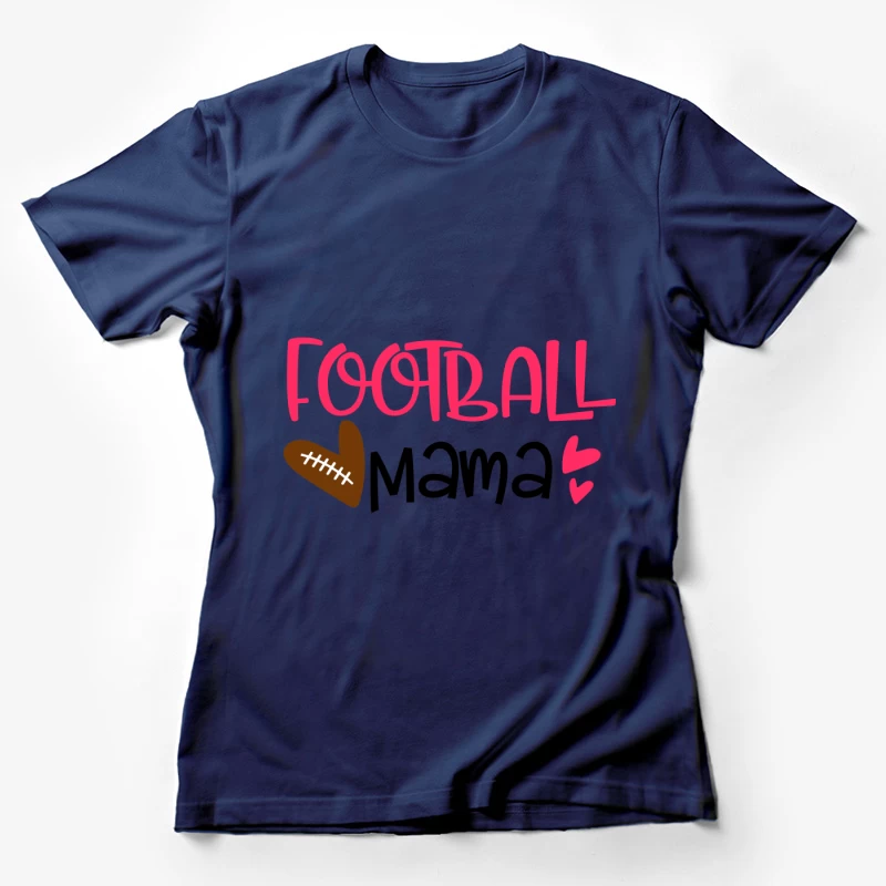 Design Maman de Football avec Cœur Femme T-Shirt