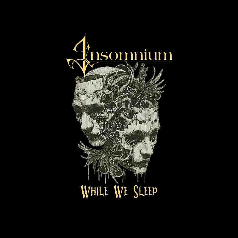 Insomnium While We Sleep Throw Pillow