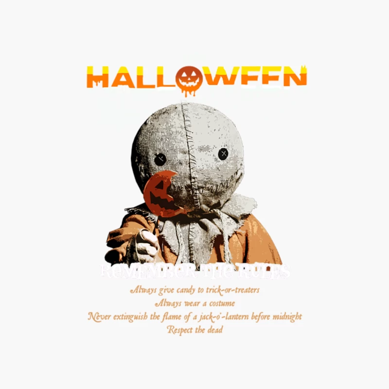 Sam says Follow the Rules of Halloween Cotton Tote Bag